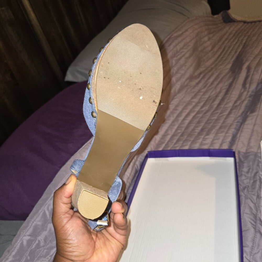 Top Moda blue Jean heel SIZE 10